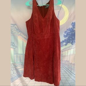 ModCloth Burgundy Corduroy Dress (16)